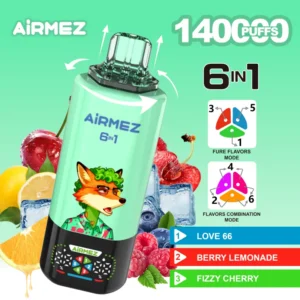 Alternative view of Airmez FOX 140K PUFFS 6in1