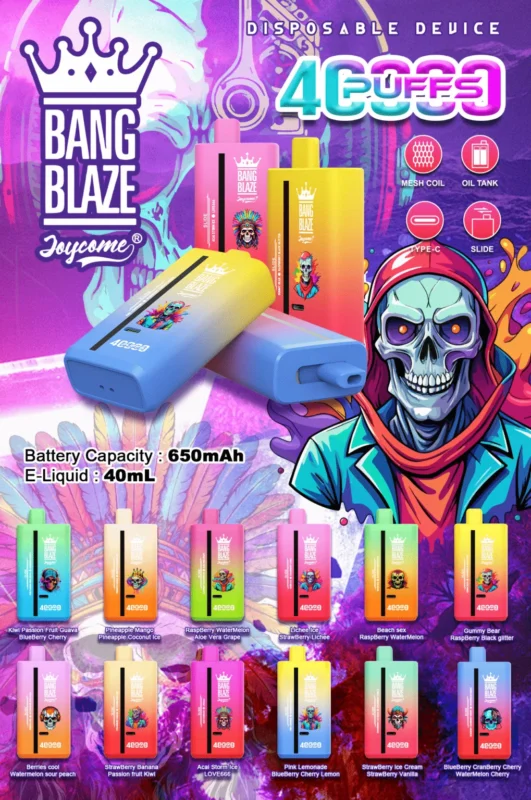 BANG BLAZE Dual Flavor 40000 Puffs 2-in-1 - Vape Két Ízű Egyszeri készülék
