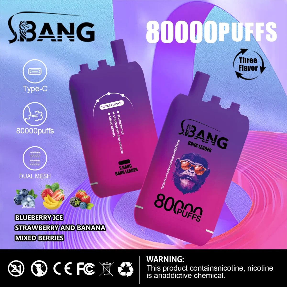 Bang Leader 80K PUFFS 3in1 - Image 4